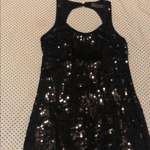 Sequin black dress